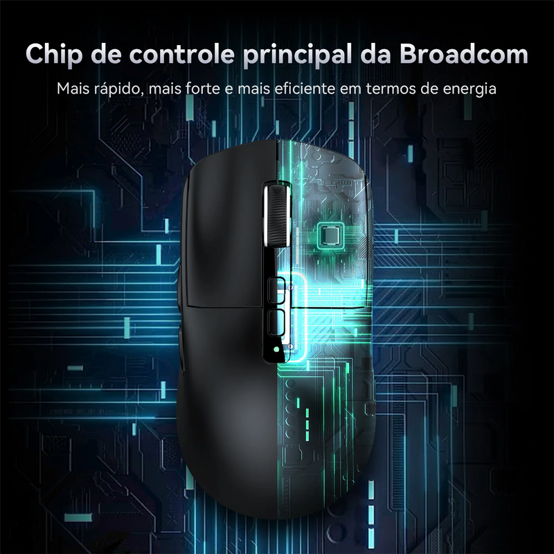 Attack Shark X6 Wireless Ergonomic Gaming Mouse Adjustable DPI Wired 2.4G/Bluetooth High Precision Rechargeable Mice