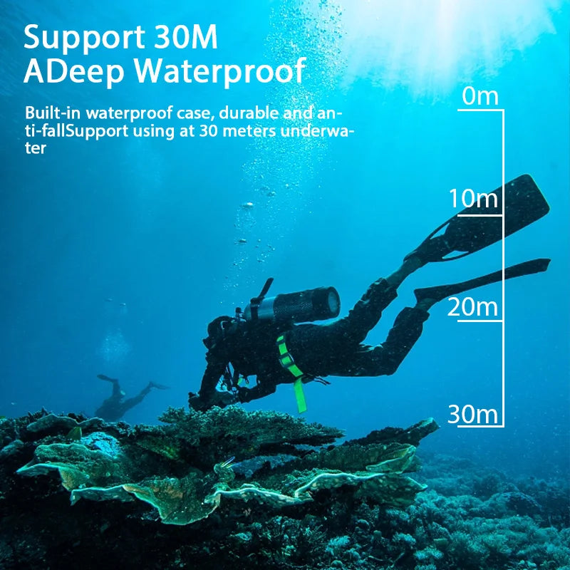 Portable 4K Action Cameras Waterproof Camera with Remote Control Outdoor Cycling Record HD Digital Cameras Photography Cam